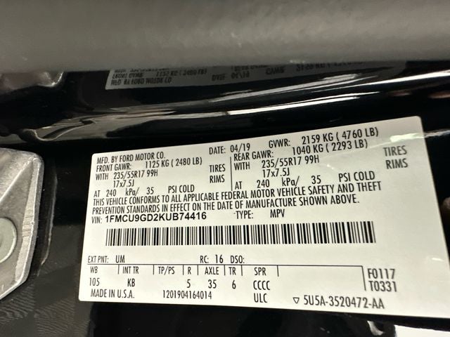 2019 Ford Escape SE