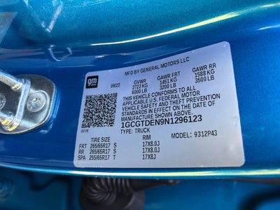 2022 Chevrolet Colorado Z71