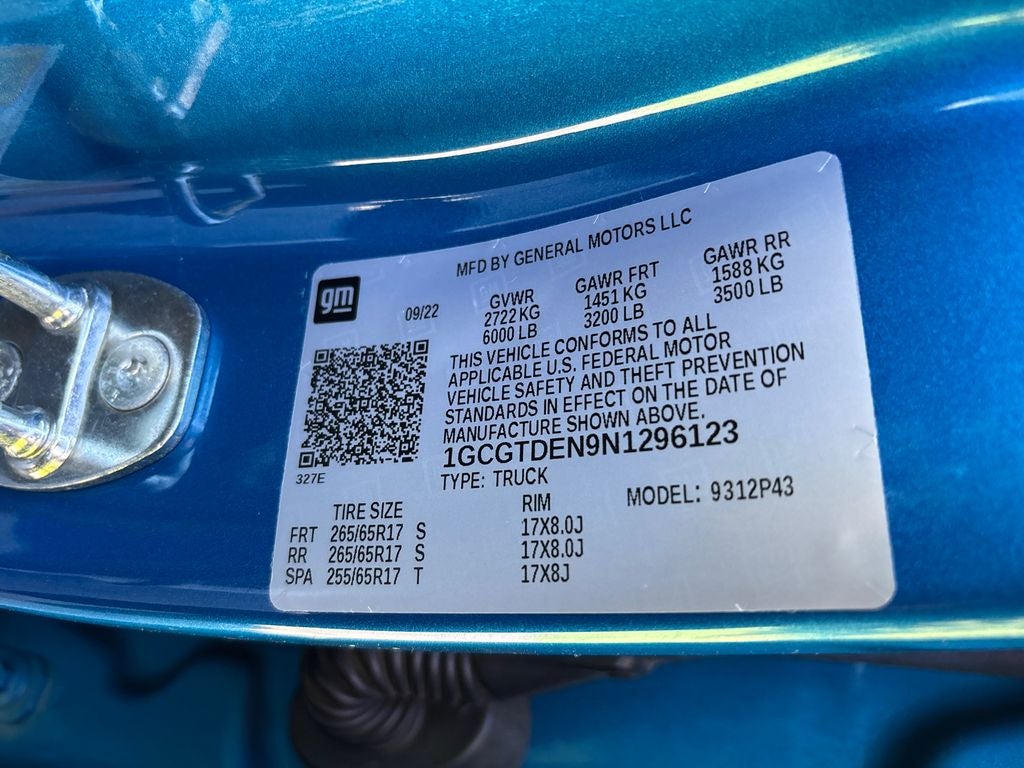 2022 Chevrolet Colorado Z71