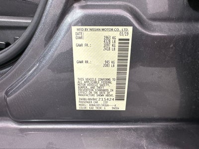 2019 Nissan Altima 2.5 S