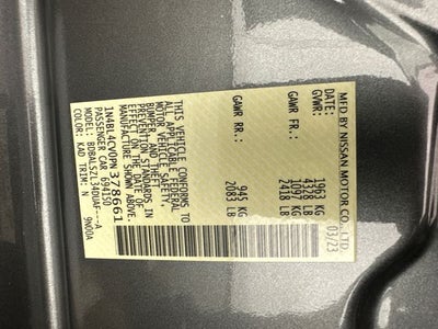 2023 Nissan Altima 2.5 SR Premium Package