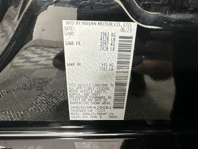 2023 Nissan Altima 2.5 SR Premium Package