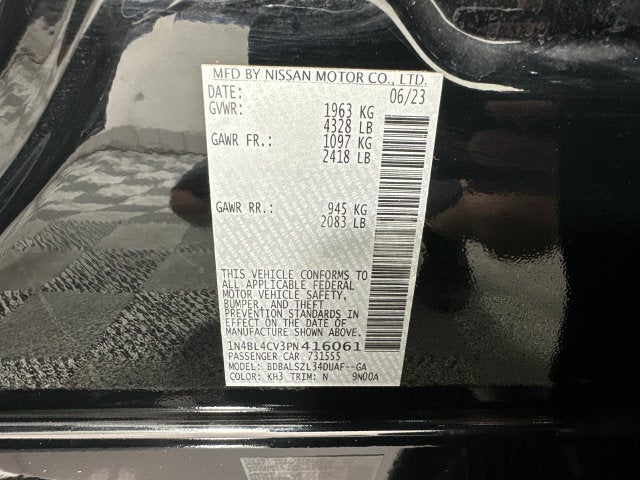 2023 Nissan Altima 2.5 SR Premium Package