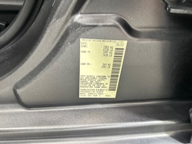 2023 Nissan Altima 2.5 SR