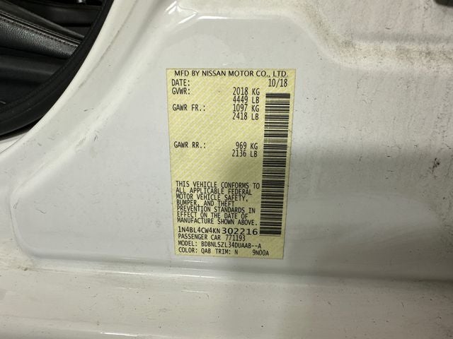 2019 Nissan Altima 2.5 SR