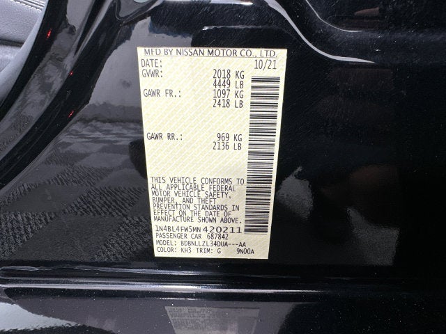 2021 Nissan Altima 2.5 Platinum