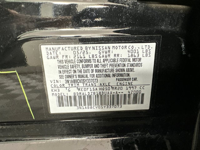 2025 Nissan Sentra SV All-Weather Package