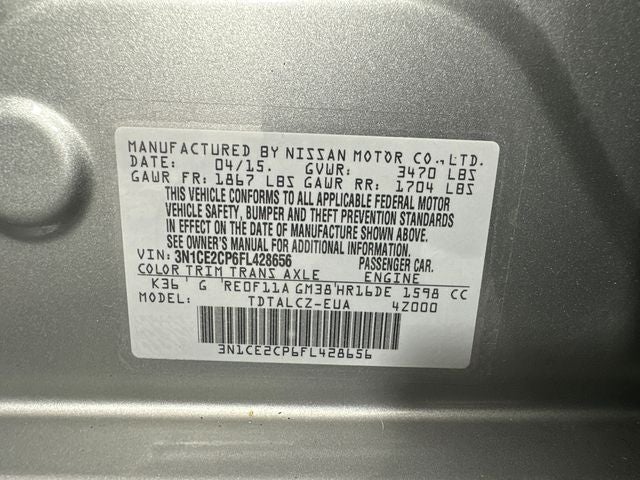 2015 Nissan Versa Note S Plus
