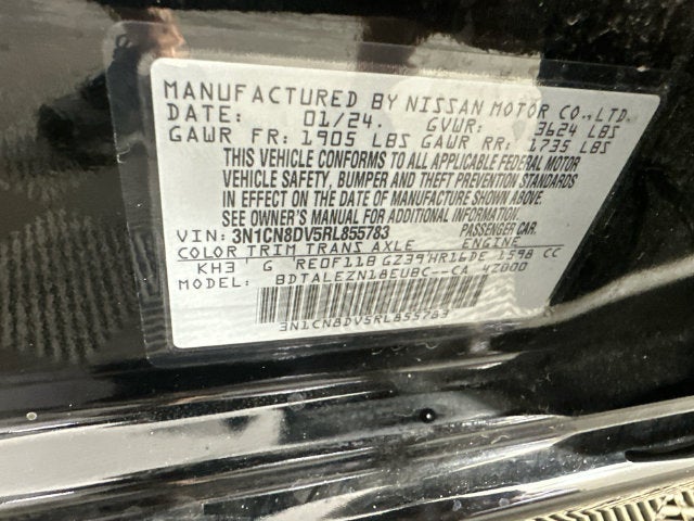 2024 Nissan Versa 1.6 S Plus Package