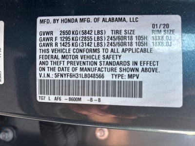 2020 Honda Pilot EX