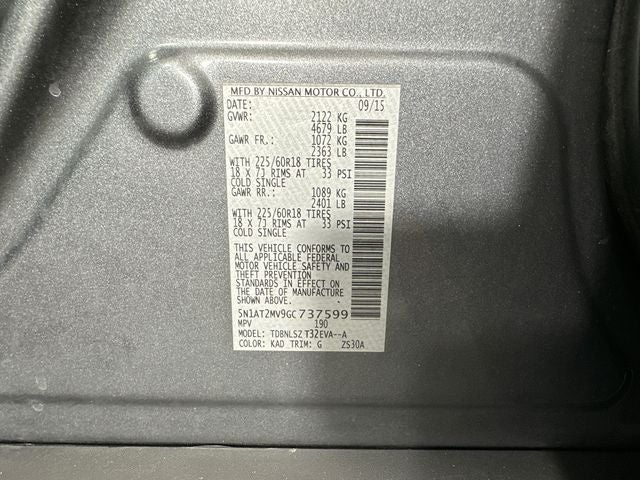 2016 Nissan Rogue SL Premium Package