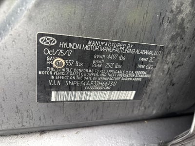 2018 Hyundai SONATA SEL W/SULEV