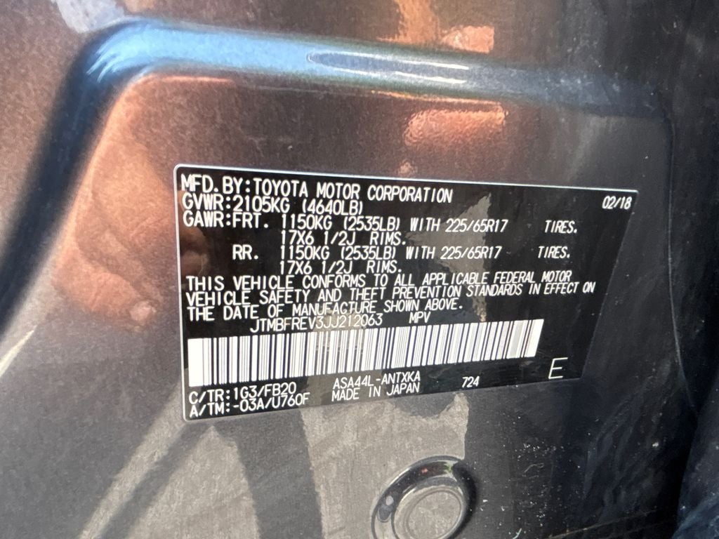 2018 Toyota RAV4 LE
