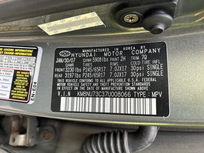 2007 Hyundai VERACRUZ Base