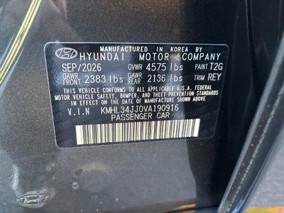2027 Hyundai SONATA HYBRID SEL