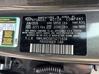 2026 Hyundai ELANTRA SEL Sport