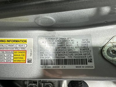 2023 Honda Civic Sedan Sport