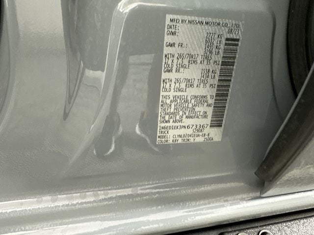 2023 Nissan Frontier PRO-4X Convenience, Premium & Technology Package