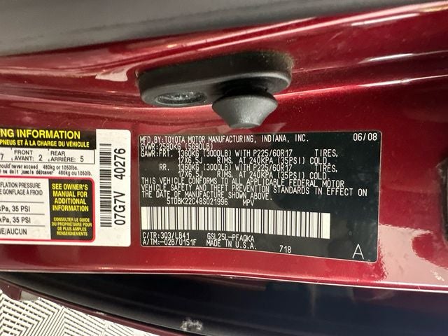2008 Toyota Sienna Base