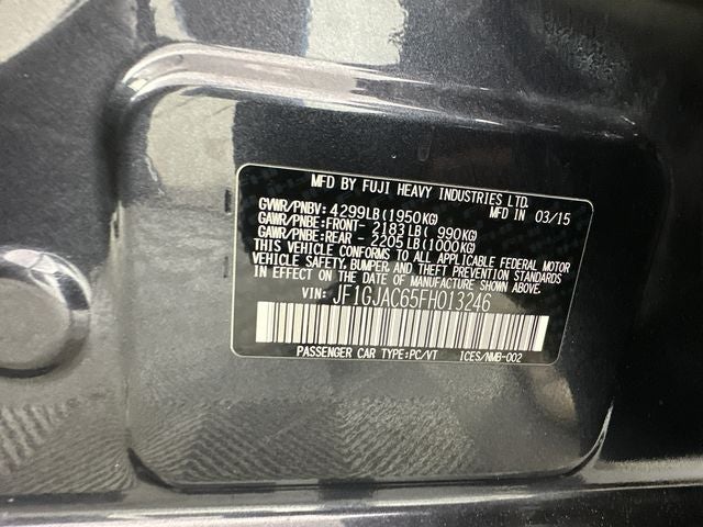 2015 Subaru Impreza 2.0i Premium