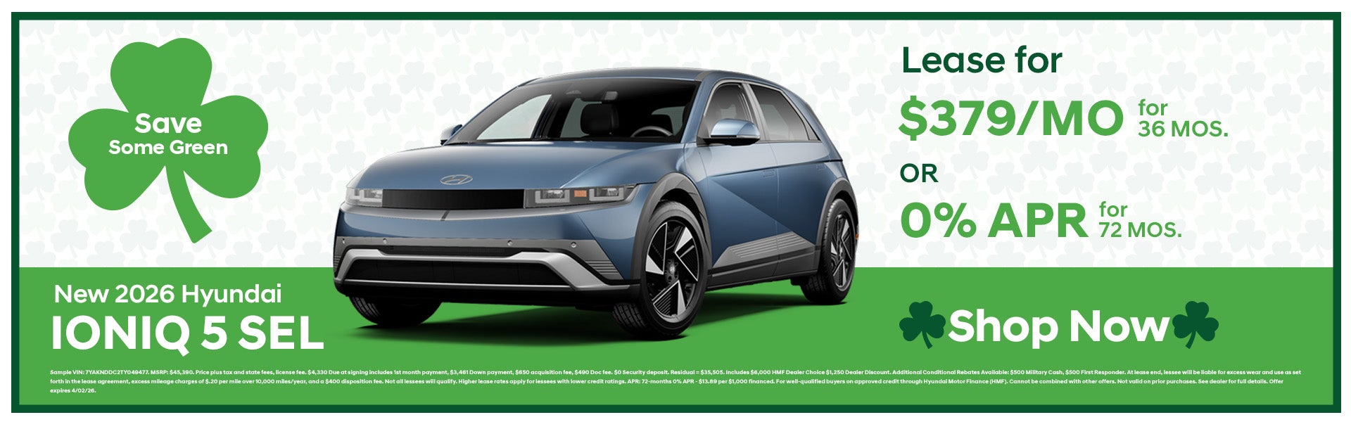 Lease a New 2026 IONIQ 5!