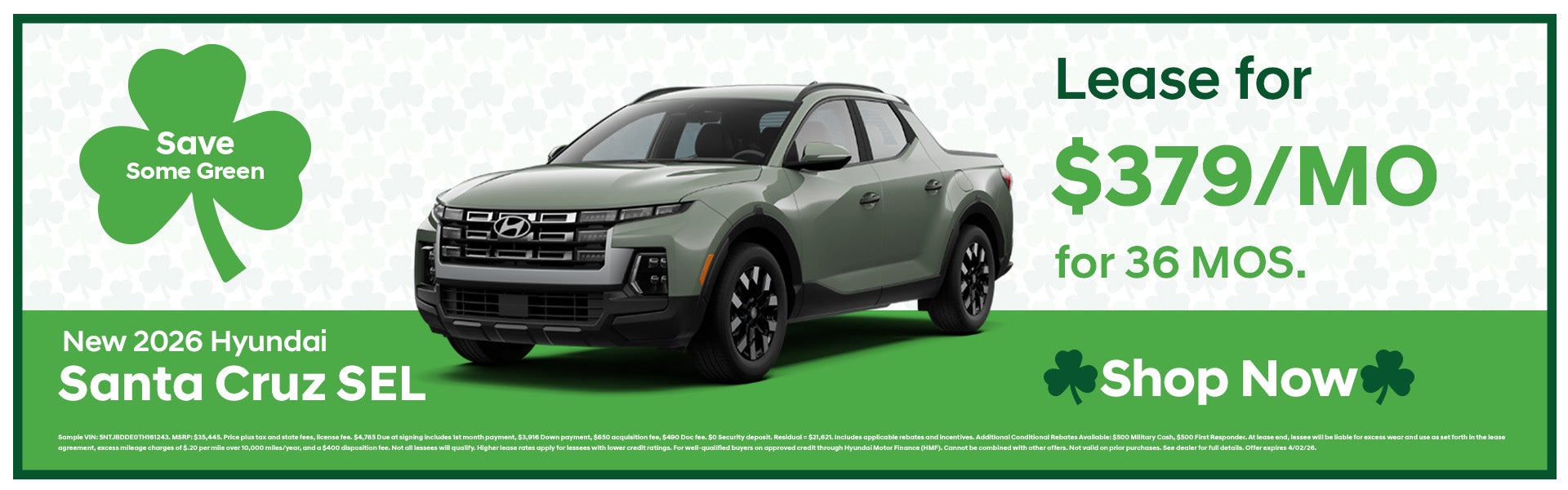 Lease a New 2026 Santa Cruz!